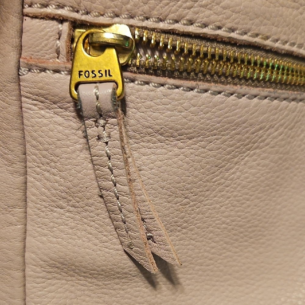Fossil Pink Crossbody Bag with Smooth Texture - Picture 2 of 6